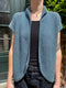 Blues vest af Hanne Falkenberg, strikkeopskrift (No 21 garn) Strikkeopskrift Hanne Falkenberg
