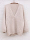 Cardi V - neck sweater af Anne Ventzel, No 20 + Silk mohair kit Strikkekit Anne Ventzel