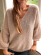 Fungus Sweater V - neck fra Refined Knitwear, strikkeopskrift Strikkeopskrift Refined Knitwear
