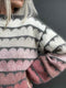 Robinia sweater af Anne Ventzel, multifarvet garnpakke i No 20+10 (uden opskrift) Strikkekit Anne Ventzel