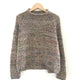 Knitted sweater with specks, beige background color and multicolored specks, knitted in Önling no 5