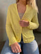 Trio cardigan (ensfarvet) af Hanne Falkenberg, No 21 strikkekit