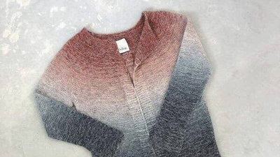 Dip dye farveskift i strik - lær teknikkerne