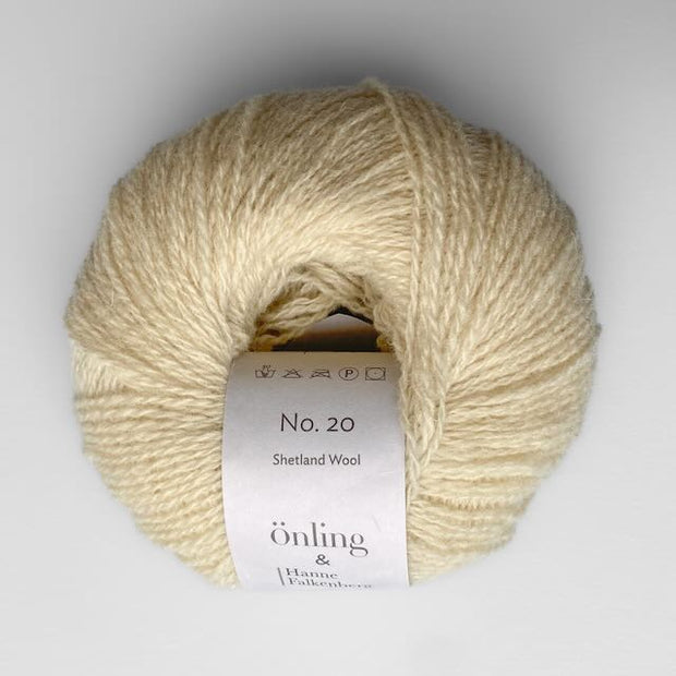 Önling No 20 - 100% Falkenberg shetlandsuld - Creme (x)