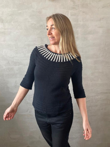 Bellis af Hanne Falkenberg, løs strikkeopskrift Strikkeopskrift Hanne Falkenberg