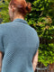 Blues vest af Hanne Falkenberg, strikkeopskrift (No 21 garn) Strikkeopskrift Hanne Falkenberg