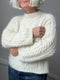 Cable Joy Sweater, strikkekit i Önling No 3 + silk mohair Strikkekit Lenes knitwear