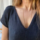 Casia Tee v - neck fra Refined Knitwear, Strikkeopskrift Strikkeopskrift Refined Knitwear
