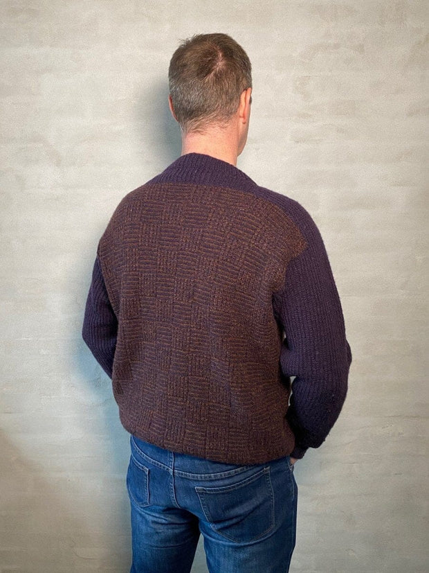 Chess herresweater af Hanne Falkenberg, strikkekit Strikkekit Hanne Falkenberg