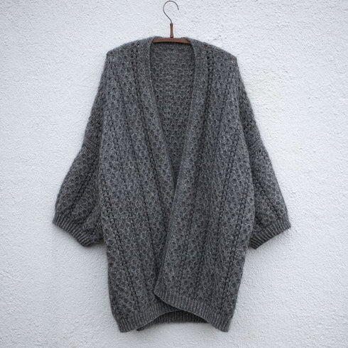 Comma Cocoon af Anne Ventzel, No 20 + Silk mohair kit Strikkekit Anne Ventzel