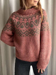 Cor Sweater Chunky fra Refined Knitwear, No 3 + silk mohair strikkekit