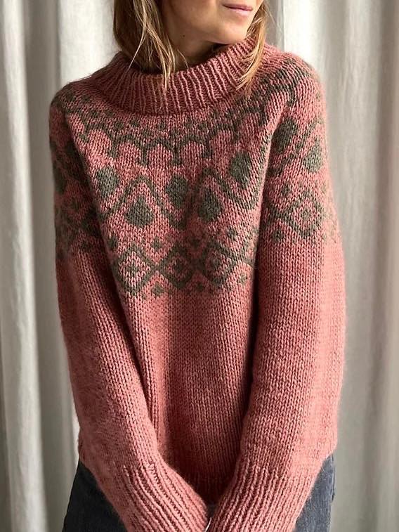 Cor Sweater Chunky fra Refined Knitwear, No 3 + silk mohair strikkekit