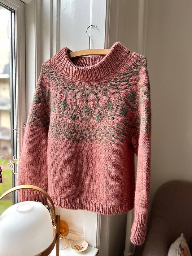 Cor Sweater Chunky fra Refined Knitwear, No 3 + silk mohair strikkekit