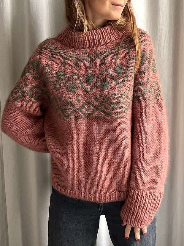 Cor Sweater Chunky fra Refined Knitwear, No 3 + silk mohair strikkekit