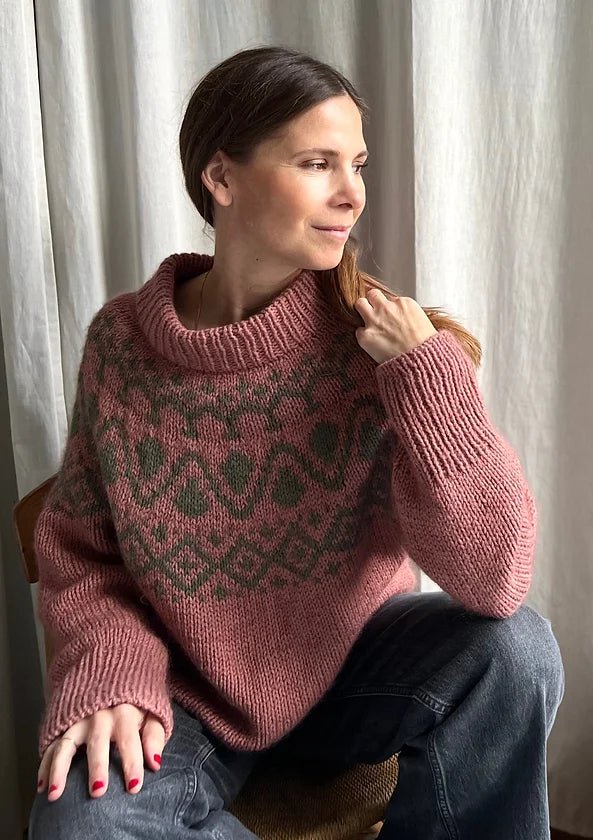 MANGLER OPSKRIFT Cor sweater Chunky fra Refined Knitwear, strikkeopskrift Strikkeopskrift Refined Knitwear
