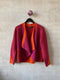 Dacapo cardigan af Hanne Falkenberg, strikkekit | 93 Tomatrød, 59 Fuchsia, 08 Orange