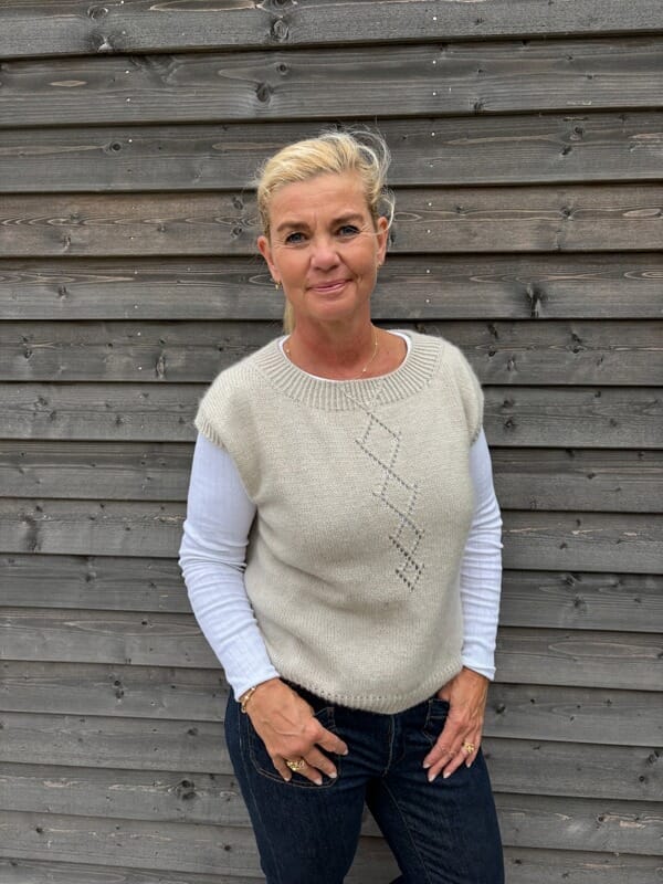 Diamond Line Vest af Siersknit, strikkekit i Önling No 1