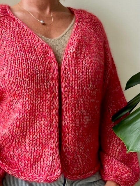 Easy Peasy Chunky cardigan fra Önling, No 4 + silk mohair strikkekit (4 farver)