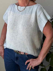 Easy Peasy Rose tee, No 21 + 14 strikkekit