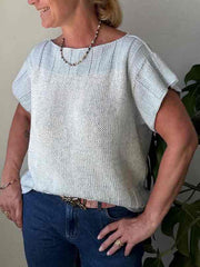 Easy Peasy Rose tee, strikkeopskrift