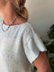 Easy Peasy Rose tee, strikkeopskrift