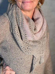 Elinore sjal af Inge - Lis Holst for Önling, strikkeopskrift