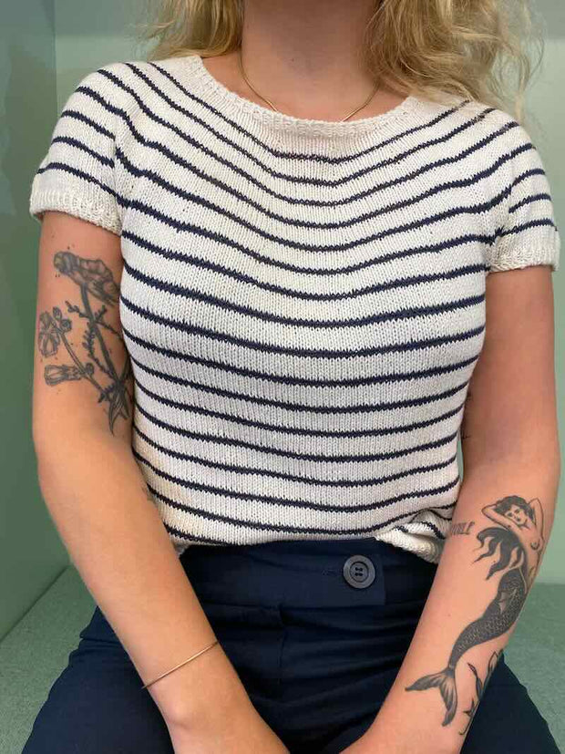Esthers stribede sommertop fra Önling, strikkeopskrift Strikkeopskrift Önling - Katrine Hannibal