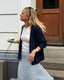 Flette cardigan af Hanne Falkenberg, strikkeopskrift Strikkeopskrift Hanne Falkenberg