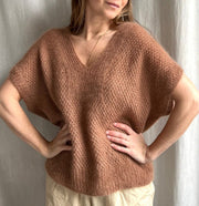 Fungus Slipover V - neck fra Refined Knitwear, silk mohair strikkekit Strikkekit Refined Knitwear