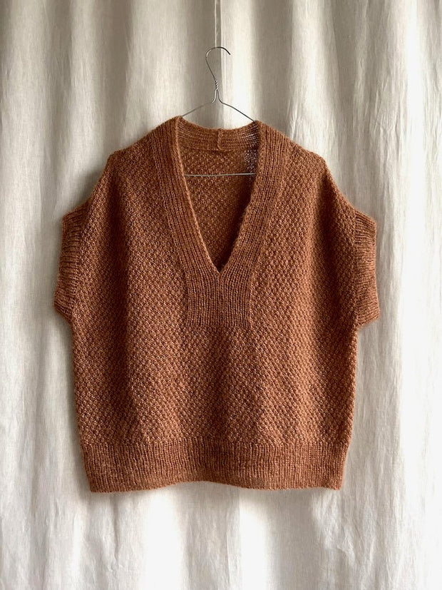 Fungus Slipover V - neck fra Refined Knitwear, silk mohair strikkekit Strikkekit Refined Knitwear