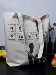 Indkøbsnet i økologisk kanvas bomuld - No plastic