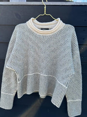 Jazz cardigan / sweater af Hanne Falkenberg, strikkeopskrift Strikkeopskrift Hanne Falkenberg