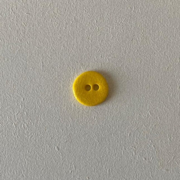 Keramik knapper 16 mm, af Birthe Sahl Strikketilbehør Birthe Sahl Solgul (01)