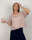 KLADDE MGL MÆNGDER Laura Sparkle Tee (korte ærmer), No 12 + silk mohair + Cosmo Sparkle strikkekit Strikkekit Önling - Katrine Hannibal