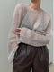 Light Loop sweater fra Other Loops, No 10 I 2 tråde strikkekit KLAR TIL GENNEMTJEK Strikkekit Other Loops
