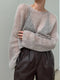 Light Loop sweater fra Other Loops, No 10 I 2 tråde strikkekit KLAR TIL GENNEMTJEK Strikkekit Other Loops