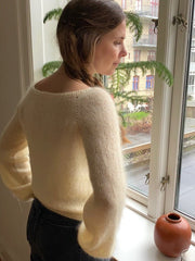 Nigrum Sweater fra Refined Knitwear, silk mohair strikkekit Strikkekit Refined Knitwear