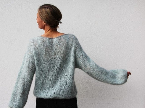 No 18 sweater af VesterbyCrea, strikkeopskrift Strikkeopskrift VesterbyCrea