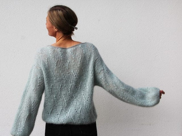No 18 sweater af VesterbyCrea, strikkeopskrift Strikkeopskrift VesterbyCrea