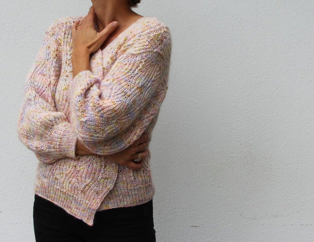 No 22 cardigan fra VesterbyCrea, strikkeopskrift Strikkeopskrift VesterbyCrea