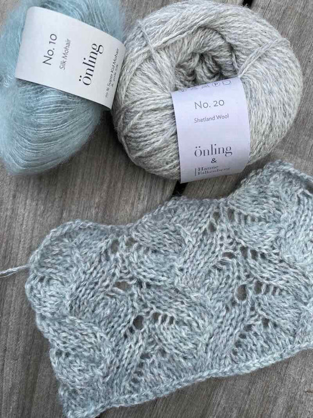 No 45 sweater fra VesterbyCrea, No 20 + silk mohair strikkekit Strikkekit VesterbyCrea