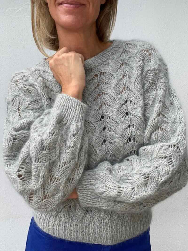 No 45 sweater fra VesterbyCrea, strikkeopskrift Strikkeopskrift VesterbyCrea