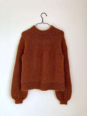 Novice sweater fra PetiteKnit, No 1 + Silk Mohair strikkekit