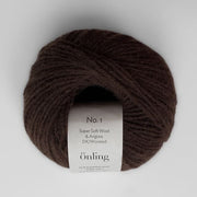 Önling No 1 - merino og angora garn - Kaffebrun (026)