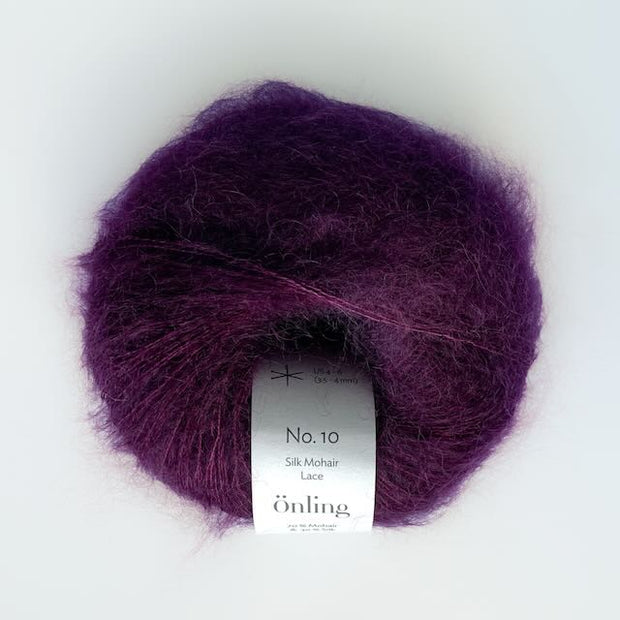 Önling No 10 - silk mohair garn - Blomme (008)