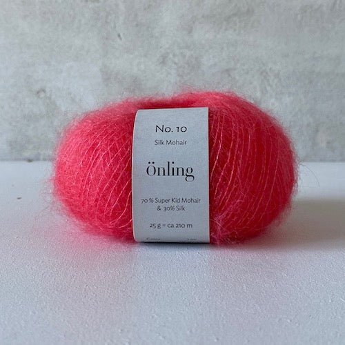 Önling No 10 - silk mohair garn - Frisk Pink (2575)x
