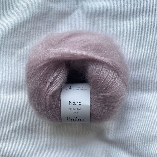 Önling No 10 - silk mohair garn - Grå rose (053)