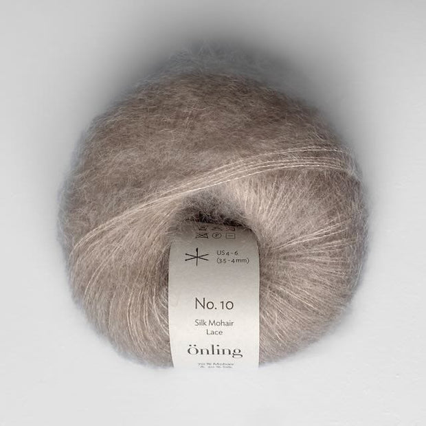 Önling No 10 - silk mohair garn - Kold lys beige (006)
