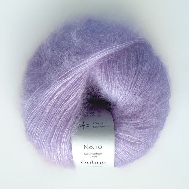 Önling No 10 - silk mohair garn - Lys syren (052)