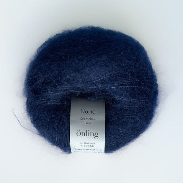 Önling No 10 - silk mohair garn - Marineblå (117)